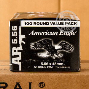 A photo of a box of Federal ammo in 5.56x45mm.