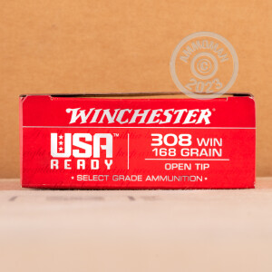 Image of 308 WIN WINCHESTER USA READY 168 GRAIN OPEN TIP (200 ROUNDS)
