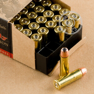 Photo detailing the 38 SPECIAL HORNADY CUSTOM XTP 158 GRAIN JHP (25 ROUNDS) for sale at AmmoMan.com.