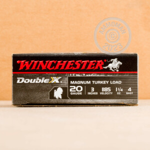 Image of 20 GAUGE WINCHESTER DOUBLE X 3 INCH 1-1/4 OUNCE # 4 SHOT LEAD (10 ROUNDS)