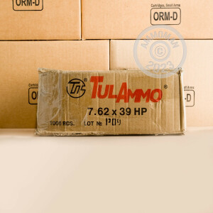 Image of the 7.62x39MM TULA AMMO 124 GRAIN HOLLOW POINT (40 ROUNDS) available at AmmoMan.com.