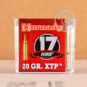 Photo detailing the 17 HMR HORNADY VARMINT EXPRESS 20 GRAIN HP XTP (50 ROUNDS) for sale at AmmoMan.com.