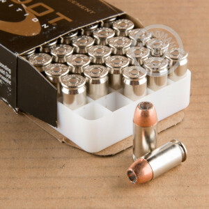 A photo of a box of Speer ammo in .45 Automatic.