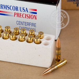 A photo of a box of Armscor ammo in 300 AAC Blackout.