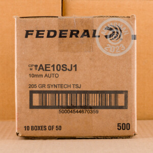 Image of 10MM FEDERAL SYNTECH RANGE 205 GRAIN TOTAL SYNTHETIC JACKET (50 ROUNDS)