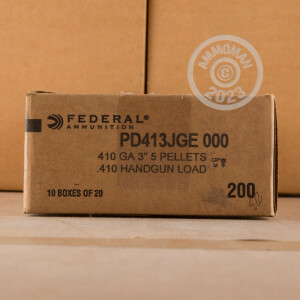 Image of the .410 BORE FEDERAL HANDGUN 3" 000 BUCK (20 SHELLS) available at AmmoMan.com.