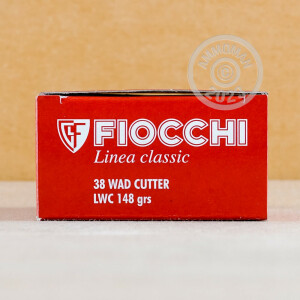 Photo detailing the 38 SPECIAL FIOCCHI 148 GRAIN LWC (1000 ROUNDS) for sale at AmmoMan.com.