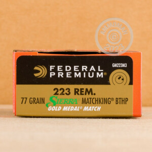 An image of 223 Remington ammo made by Federal at AmmoMan.com.
