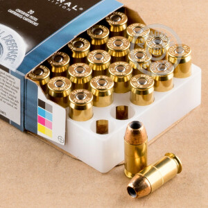 Photograph showing detail of .45 ACP FEDERAL PERSONAL DEFENSE 230 GRAIN JHP (20 ROUNDS)