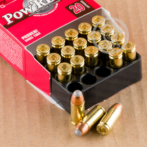 Image of the 9MM LUGER +P CORBON GLASER 100 GRAIN POW'RBALL (20 ROUNDS) available at AmmoMan.com.