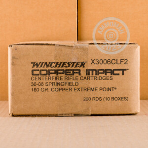 Image of 30-06 WINCHESTER COPPER IMPACT 180 GRAIN COPPER EXTREME POINT (20 ROUNDS)