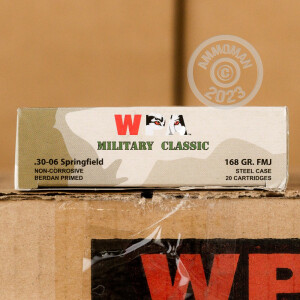 Image of the 30-06 SPRINGFIELD WPA MILITARY CLASSIC 168 GRAIN FMJ (20 ROUNDS) available at AmmoMan.com.