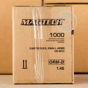 A photo of a box of Magtech ammo in 9mm Luger.