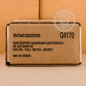 Image of 45 ACP WINCHESTER USA 230 GRAIN FMJ (50 ROUNDS)