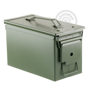 Image of the 50 CAL MIL-SPEC AMMO CAN BRAND NEW GREEN M2A1 (1 CAN) available at AmmoMan.com.