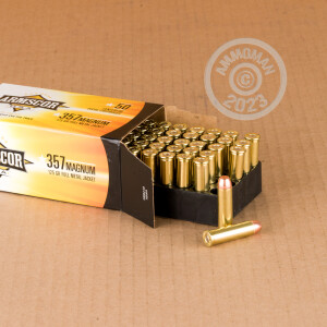 Photo of 357 Magnum FMJ ammo by Armscor for sale at AmmoMan.com.