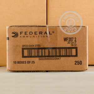 Image of the 20 GAUGE FEDERAL SPEED-SHOK 3" 7/8 OZ #2 SHOT (25 ROUNDS) available at AmmoMan.com.