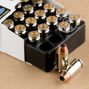 Image of .40 Smith & Wesson ammo by Corbon that's ideal for home protection.