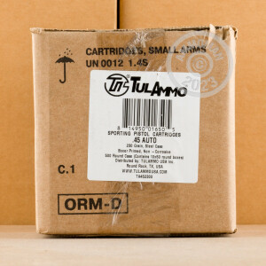 Photo detailing the 45 ACP TULA 230 GRAIN FMJ (50 ROUNDS) for sale at AmmoMan.com.