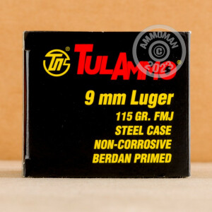 Image of 9MM LUGER TULA 115 GRAIN FMJ (1000 ROUNDS)