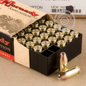 Photo detailing the 380 ACP HORNADY 90 GRAIN JHP (25 ROUNDS) for sale at AmmoMan.com.