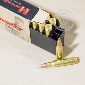 Image of the .308 WINCHESTER HORNADY CUSTOM 150 GRAIN SP (200 ROUNDS) available at AmmoMan.com.