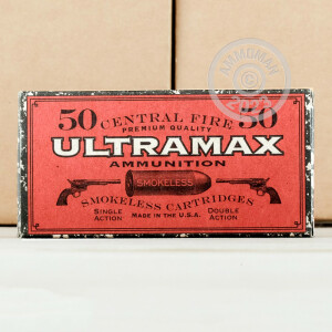Image of 44-40 WCF ammo by Ultramax that's ideal for training at the range.