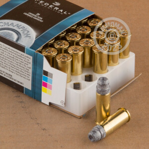 Photo detailing the 44 SPECIAL FEDERAL CHAMPION TRAINING 200 GRAIN LSWCHP (500 ROUNDS) for sale at AmmoMan.com.