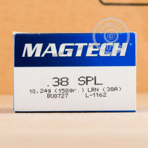 Photograph showing detail of 38 SPECIAL MAGTECH 158 GRAIN LRN (50 ROUNDS)