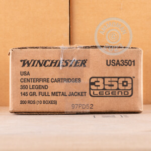 Photograph showing detail of 350 LEGEND WINCHESTER USA 145 GRAIN FMJ (200 ROUNDS)
