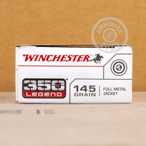 Photo detailing the 350 LEGEND WINCHESTER USA 145 GRAIN FMJ (200 ROUNDS) for sale at AmmoMan.com.