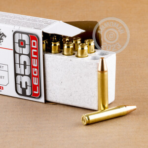 Photo detailing the 350 LEGEND WINCHESTER USA 145 GRAIN FMJ (200 ROUNDS) for sale at AmmoMan.com.