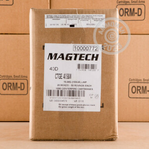 Image of 40 S&W MAGTECH 155 GRAIN JHP (50 ROUNDS)