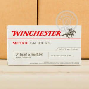 Image of the 7.62x54R WINCHESTER 180 GRAIN SP (20 ROUNDS) available at AmmoMan.com.