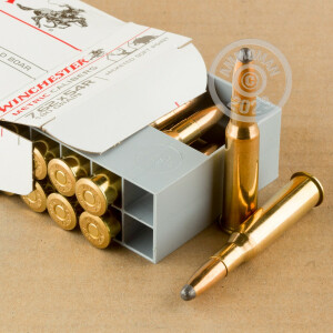 Photo detailing the 7.62x54R WINCHESTER 180 GRAIN SP (20 ROUNDS) for sale at AmmoMan.com.