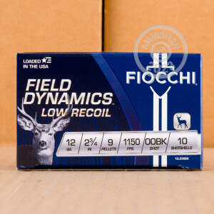 Image of 12 GAUGE FIOCCHI LAW ENFORCEMENT REDUCED RECOIL 2 3/4" 00 BUCK (10 ROUNDS)