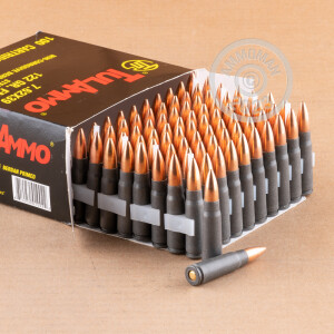 Photo detailing the 7.62x39 TULA 122 GRAIN FMJ (1000 ROUNDS) for sale at AmmoMan.com.