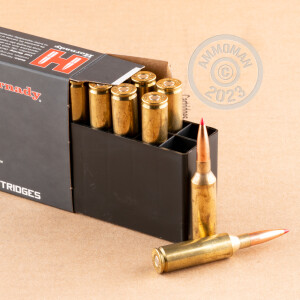 Photo detailing the 6.5 PRC HORNADY PRECISION HUNTER 143 GRAIN ELD-X (20 ROUNDS) for sale at AmmoMan.com.