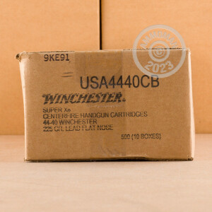 Photo of 44-40 WCF Lead Flat Nose ammo by Winchester for sale.