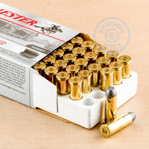 An image of 44-40 WCF ammo made by Winchester at AmmoMan.com.