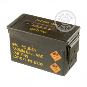 Image of the 7.62x51 PMC AMMO CAN 146 GRAIN FMJ (460 ROUNDS) available at AmmoMan.com.