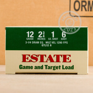  ammo made by Estate Cartridge with a 2-3/4" shell.