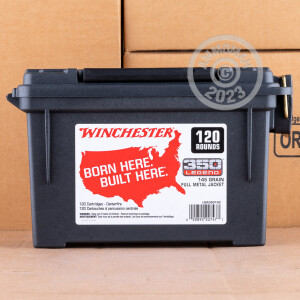 Image of the 350 LEGEND WINCHESTER USA 145 GRAIN FMJ (120 ROUNDS IN FIELD BOX) available at AmmoMan.com.