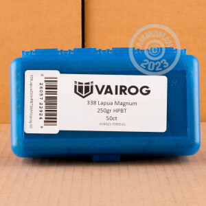 Image of 338 Lapua Magnum ammo by Vairog that's ideal for precision shooting, training at the range.