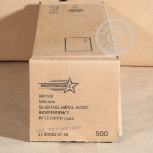 Photo of 5.56x45mm FMJ ammo by Independence for sale.