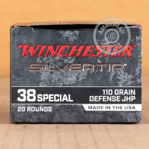 Image of 38 SPECIAL WINCHESTER SILVERTIP 110 GRAIN JHP (200 ROUNDS)