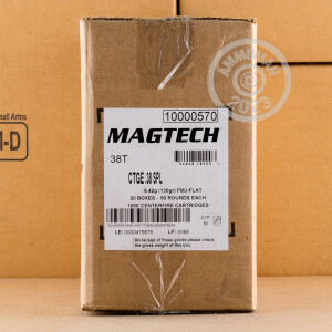 Photo detailing the 38 SPECIAL MAGTECH 130 GRAIN FULL METAL CASE (50 ROUNDS) for sale at AmmoMan.com.