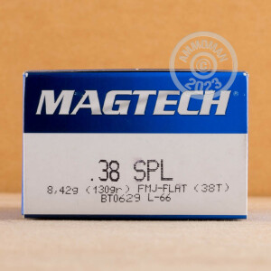 Image of 38 SPECIAL MAGTECH 130 GRAIN FULL METAL CASE (50 ROUNDS)