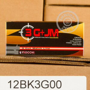 Image of the 12 GAUGE FIOCCHI 3 GUN MATCH 2-3/4" 00 BUCK (250 ROUNDS) available at AmmoMan.com.
