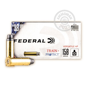 Image of the 38 SPECIAL FEDERAL TRAIN + PROTECT 158 GRAIN LSWCHP (500 ROUNDS) available at AmmoMan.com.